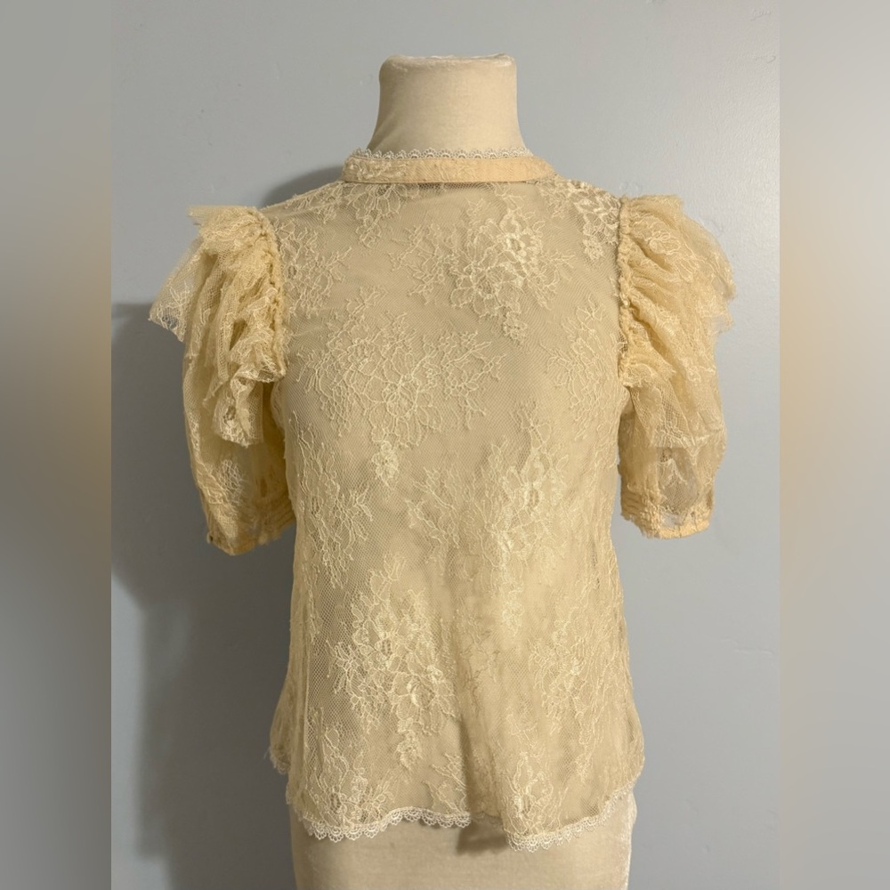 Free People Secret Admirer Lace Blouse